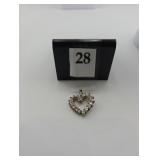Heart zirconia pendant