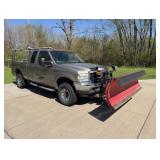 Ford F-250 Super Duty 10 Cylinder Double Cab Truck with Snow Plow