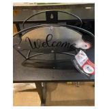 125 ft. Black Steel Galvanized Welcome Hose Hanger