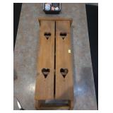 Wooden wall shelf