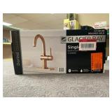 Dorind Single-Handle Single Hole High-Arc Bathroom Faucet In Brushed Gold