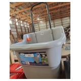 Suncast 2 cu. ft. Portable Plastic Gray Garden Cart