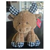 12" Plaid Moose Plush 
