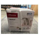 Venturi 4 in. Centerset 2-Handle Bathroom Faucet in Spot Defense Brushed Nickel