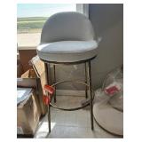 Gifted 39 in. H Beige Metal Bar Stool