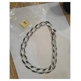 Silver bracelet with latch