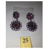 Purple earrings