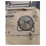 20 in. 3-Speed High Velocity Shroud Floor Fan