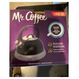 Flintshire 1.75 qt. 7-Cup Black Stainless Steel Whistling Stovetop Tea Kettle