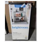 3 Tier Wide Wire Shelving Black