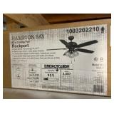 Hampton Bay Rockport 52 in. LED Matte Black Ceiling Fan