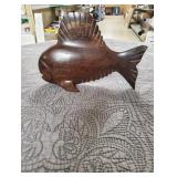 Hand carved ironwood fish