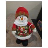 Snowman with sweater snowman buttons