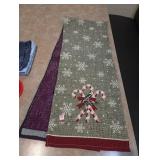 Candy cane table runner