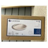 Glacier Bay Aragon 19 in. Drop-In Round Fireclay Bathroom Sink
