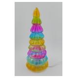 Colorful Tiered Light Up Tree Decoration