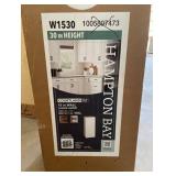 Hampton Bay Courtland 15 in. W x 12 in. D x 30 in. H Assembled Shaker Wall Kitchen Cabinet