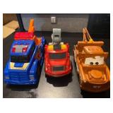 Toy tow truck trip