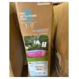 INTEX 28290EP 8Ft X 30In Pink Metal Frame Above Ground Swimming Pool