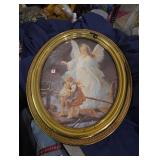 Large oval angel picture