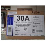 Square D 30 amps Plug In 2-Pole Fuse Safety Switch