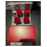 Toy house miniature table set