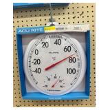 AcuRite 13.5" White Thermometer with Humidity Gauge
