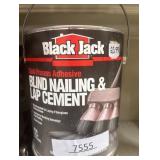 Black Jack Roll Roofing Adhesive - Waterproof Asphalt - 3.6 Quart, Black, Gloss Finish Residential U