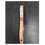 Warner 4 in. W X 11 in. L Carbon Steel Wire Brush