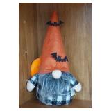 Halloween Gnome Decoration with Bat Accents