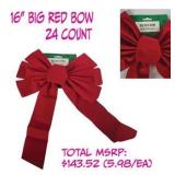 16 Inch Large Red Decorative (24 Count)