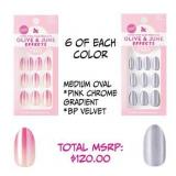 12 PACKS Olive & June Super Stick Mani Press-Ons Set