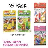 16 Pack Melissa & Doug ON THE GO Water WOW
