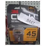 3M Claw Silver Drywall Picture Hanger 45 lb 3 pk
