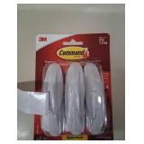 3M Command Medium Plastic Designer Hooks 3.13 in. L 6 pk