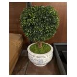16 inch topiary tree in ceramic pot
