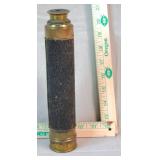 Made in France Antique 19th Century 4 draw brass and leather martime telescope spyglass 