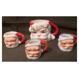 Vintage Santa Mugs