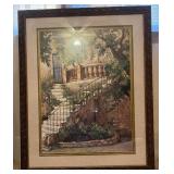 "Courtyard in Provence" Framed Print