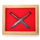 Pair USMC Ka-Bar Knives, 100 Year Anniversary