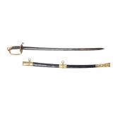 Lot 6 American Civil War Officers Sword wScabbard