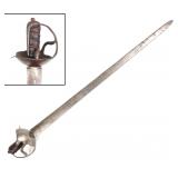 Lot 25 Rare Spanish Military Palash Broad Sword, Early-18th c.