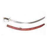 Lot 34 Fantastic Ethiopian Cavalry Sword w English Blade