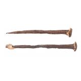 Lot 37 Large Early Iron Spikes, Treasure Fleet of 1733