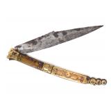 Lot 42 Spanish Navaja Folding Knife, 18th-19th c.