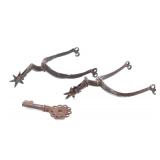 Lot 180 Iron Rowel Spurs & Colonial Key, 16th c.