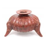 Lot 215 Massive Colima Redware Tri-Pod Vessel, 300 BCE-300 CE