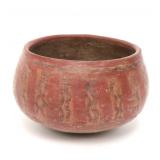Lot 218 Pre-Columbian Painted Bowl, Colima 300 BCE-300CE