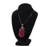 Lot 245 Stunning Pear Shaped Faceted Ruby, GLA Graded
