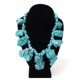 Lot 265 Turquoise Squash Blossom Necklace